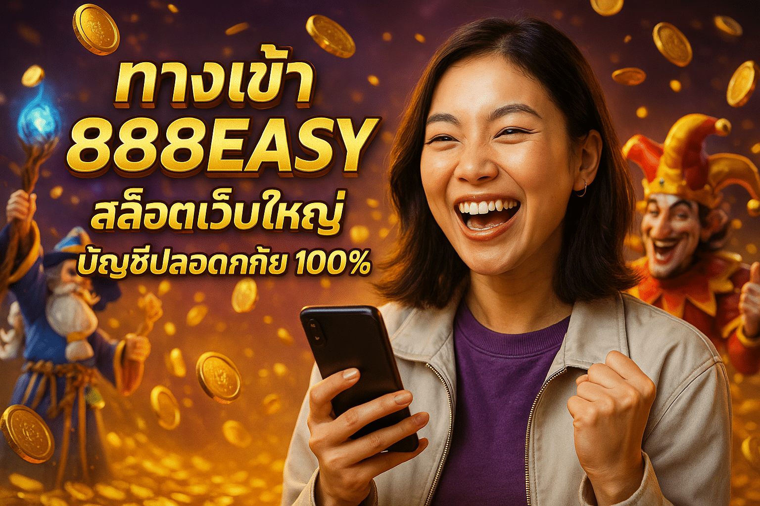 ทางเข้า 888EASY สล็อตเว็บใหญ่ บัญชีปลอดภัย 100%