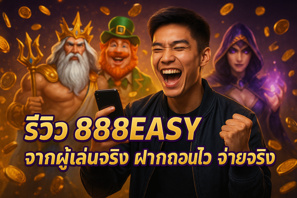 รีวิว 888EASY จากผู้เล่นจริง ฝากถอนไว จ่ายจริง