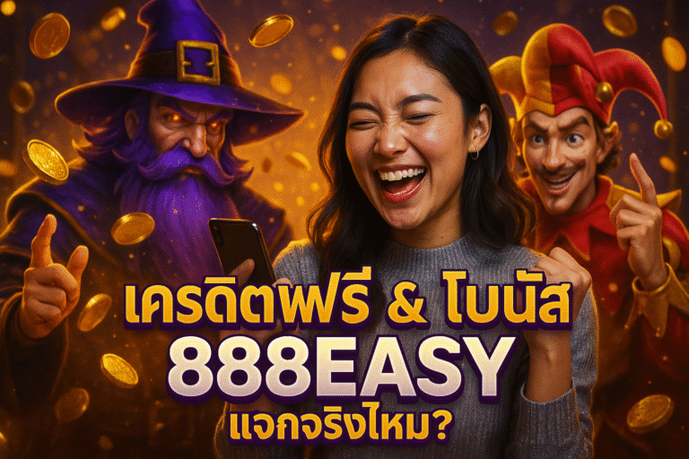 เครดิตฟรี & โบนัส 888EASY แจกจริงไหม?