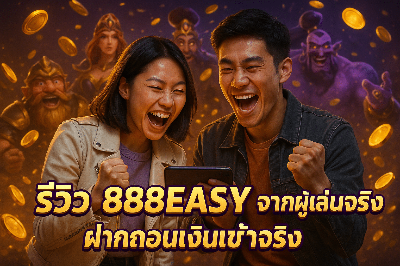 รีวิว 888EASY จากผู้เล่นจริง ฝากถอนเงินเข้าจริง