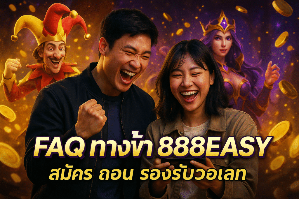 FAQ ทางเข้า 888EASY สมัคร ถอน รองรับวอเลท