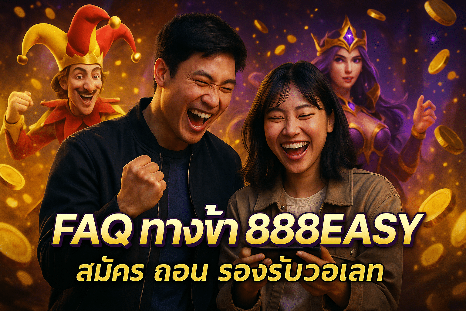 FAQ ทางเข้า 888EASY สมัคร ถอน รองรับวอเลท