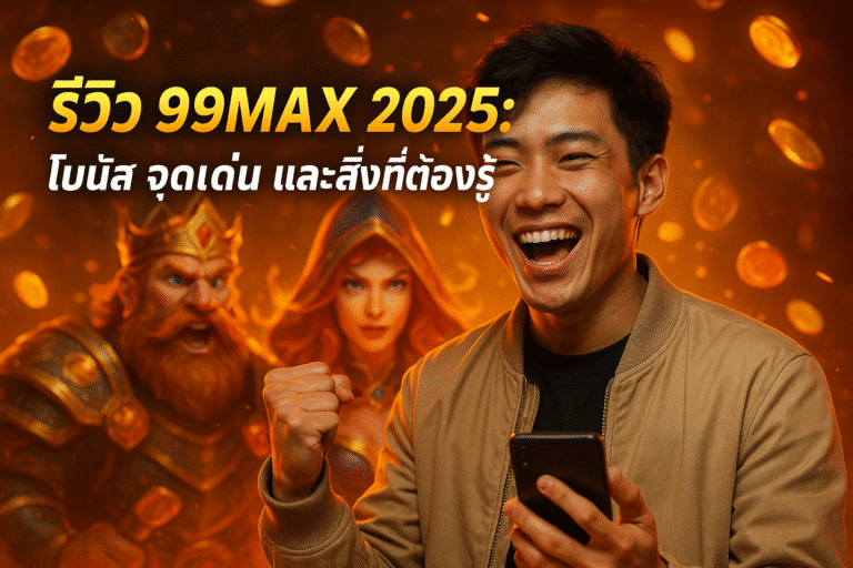 รีวิว 99MAX 2025: โบนัส จุดเด่น และสิ่งที่ต้องรู้